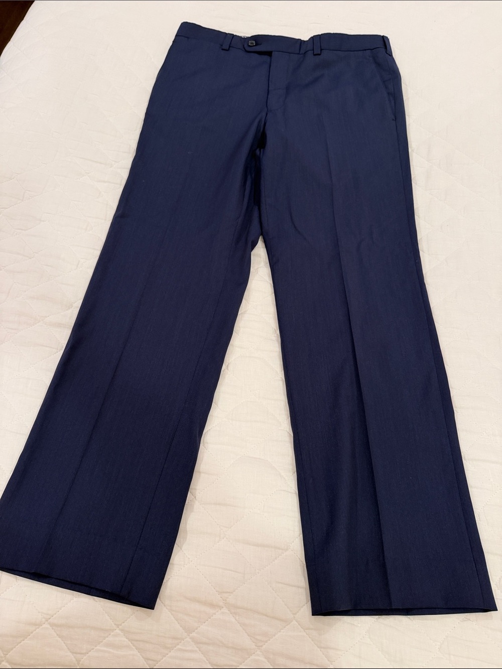Classic Navy Men's Dress Pants - Modern Straight Fit